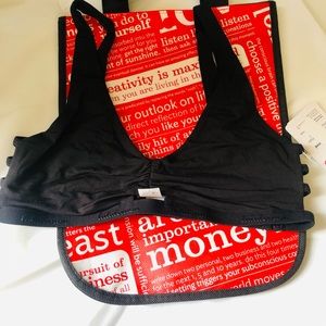 LULULEMON Simply gathered bralette size SMALL BNWT BLACK